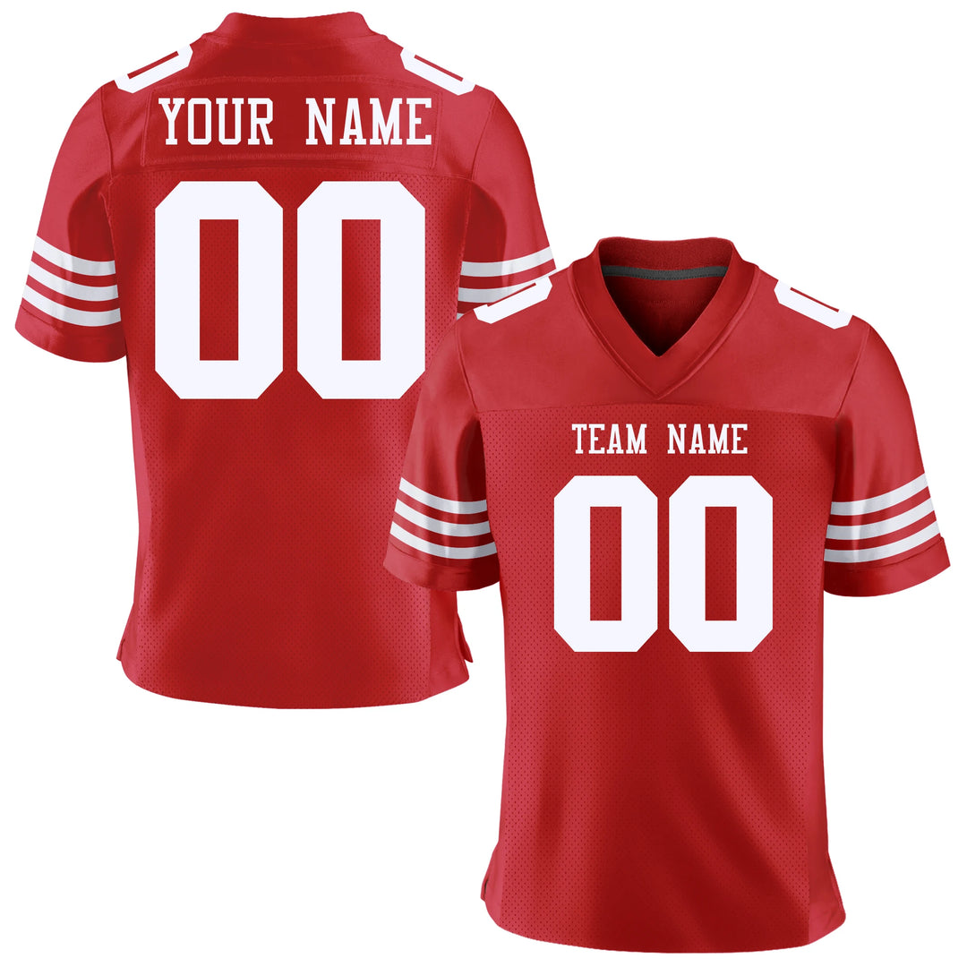 Custom American Football Jersey Team Name/Number Full Sublimate Football Game Training Stretch Soft Uniform for Men/Women/Youth