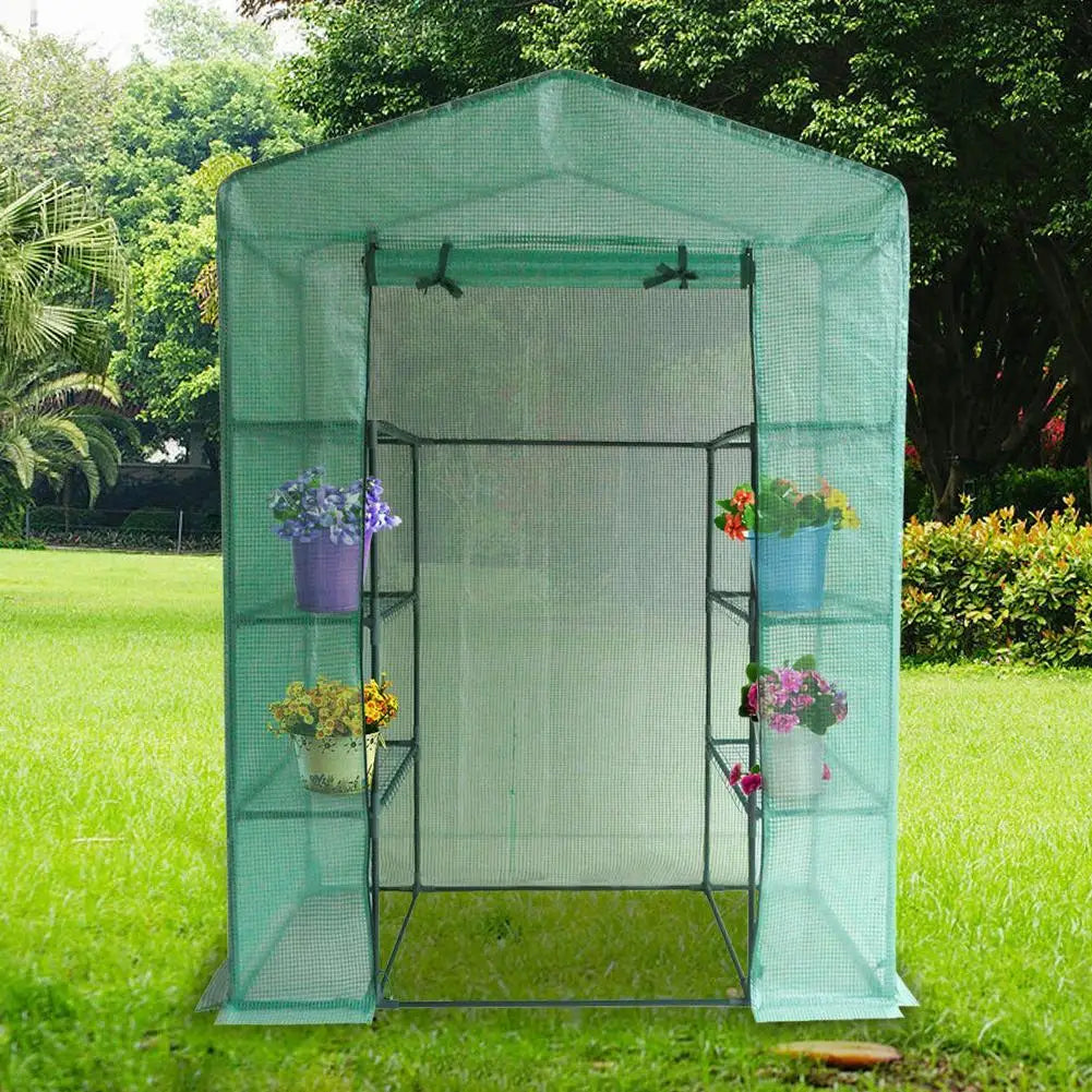 1pcs PVC Garden Walk-in Greenhouse Plant Cover High-quality PVC Gardening Greenhouse Inner Accessories Without Iron Frame