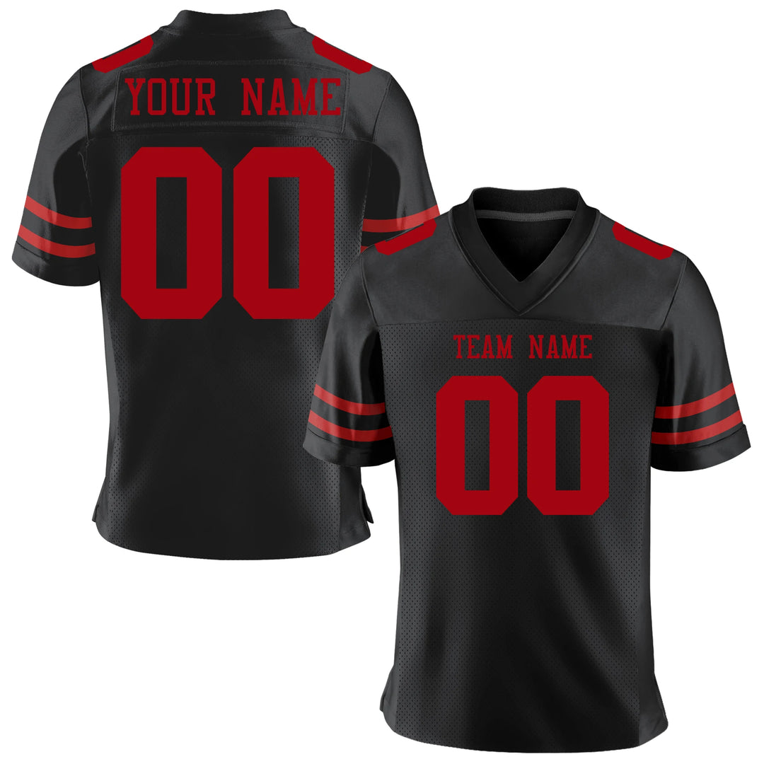 Custom American Football Jersey Team Name/Number Full Sublimate Football Game Training Stretch Soft Uniform for Men/Women/Youth