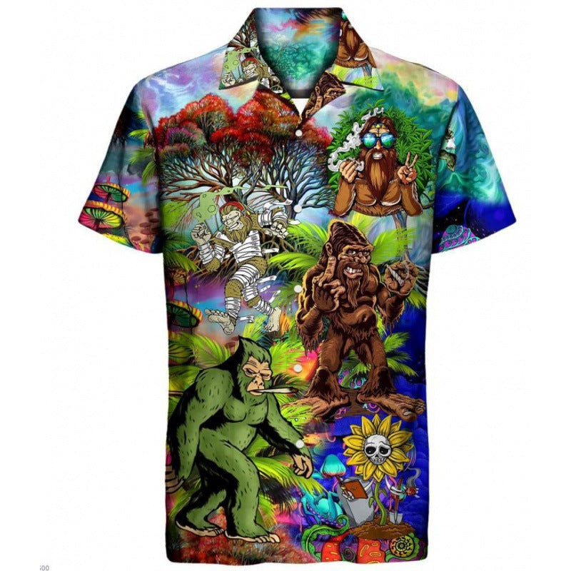 Men's Beach Shirt 3D Digital Printing