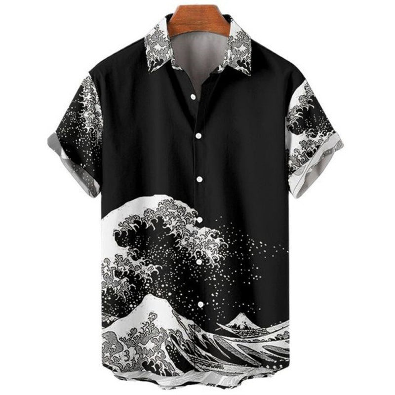 Retro HAILANG 3D Printed Men's Short Sleeve