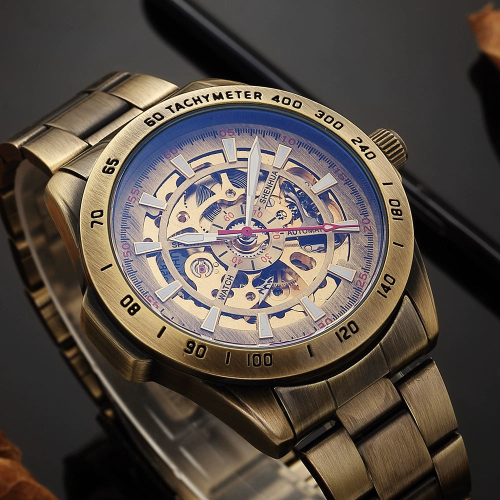 2019 Steel Band Watches Mechanical Watch for Men