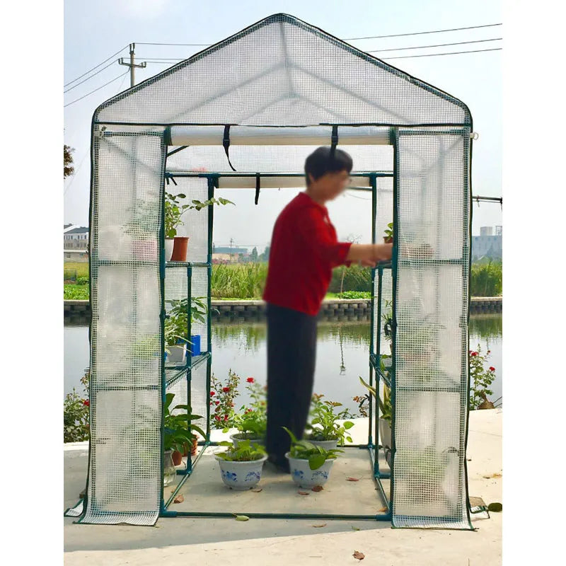 VOKANDA Gardening Greenhouse Home Garden Indoor Vegetable Outdoor Solar Heat Garden Greenhouse For Planting Exterior Greenhouse