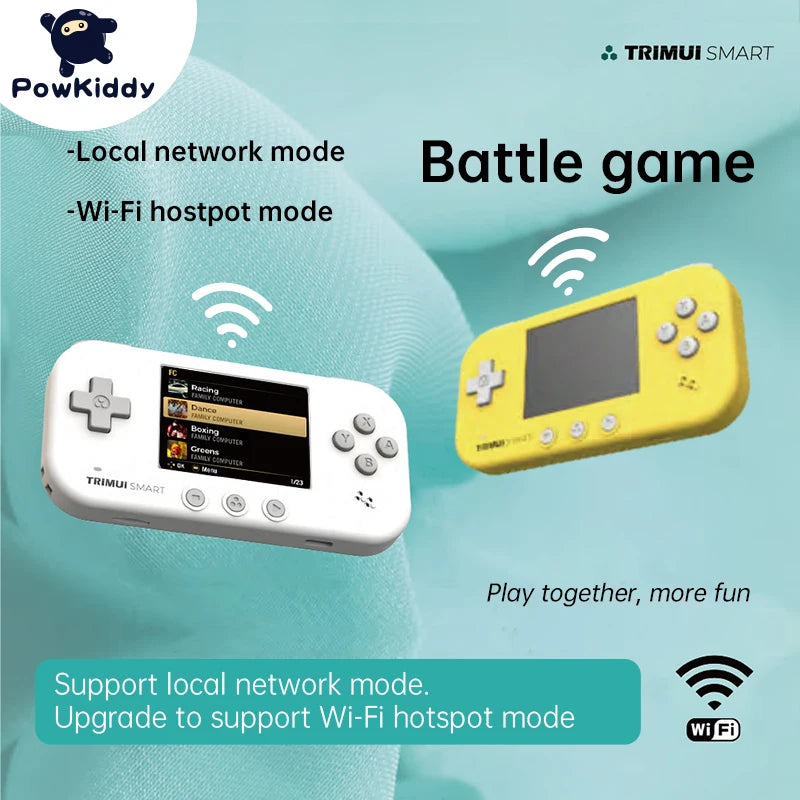 POWKIDDY Trimui Official Smart Handheld Players 2.4Inch IPS LCD Wifi Retro Video Game Console Open Source Portable Mini Console