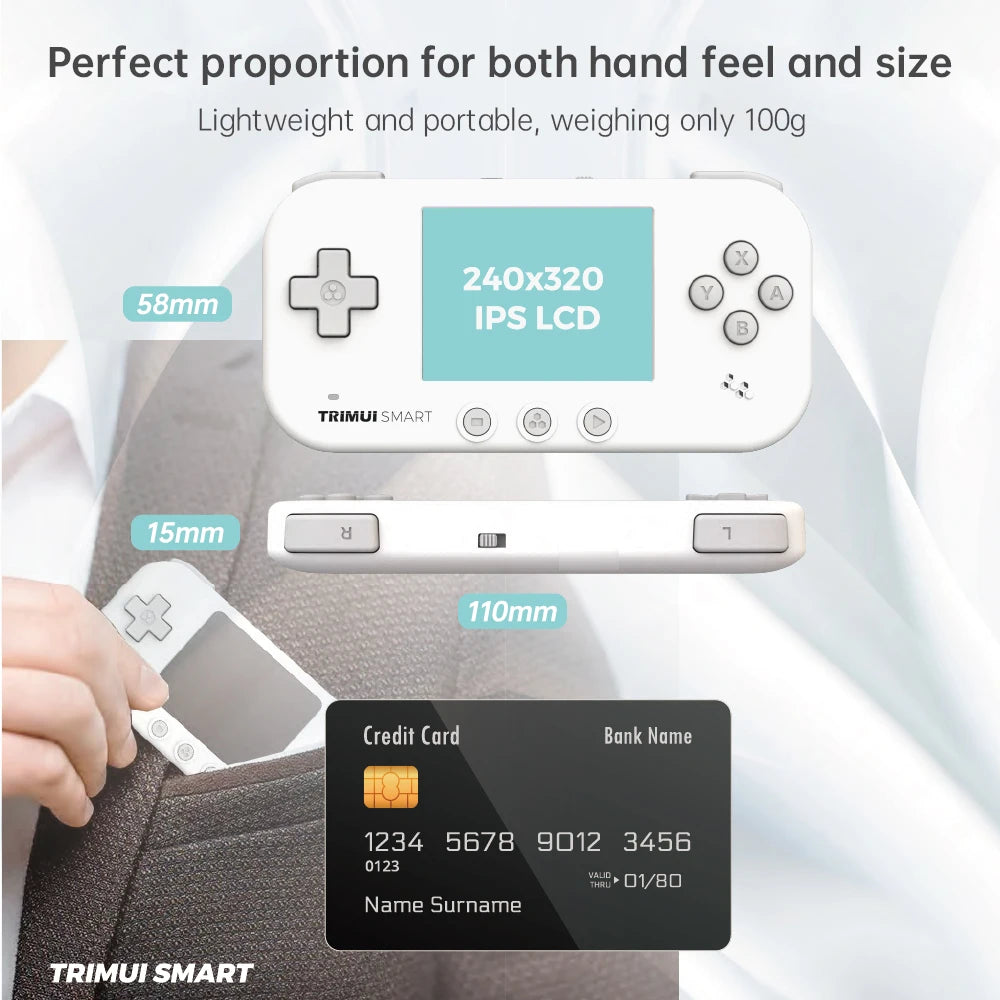 POWKIDDY Trimui Official Smart Handheld Players 2.4Inch IPS LCD Wifi Retro Video Game Console Open Source Portable Mini Console