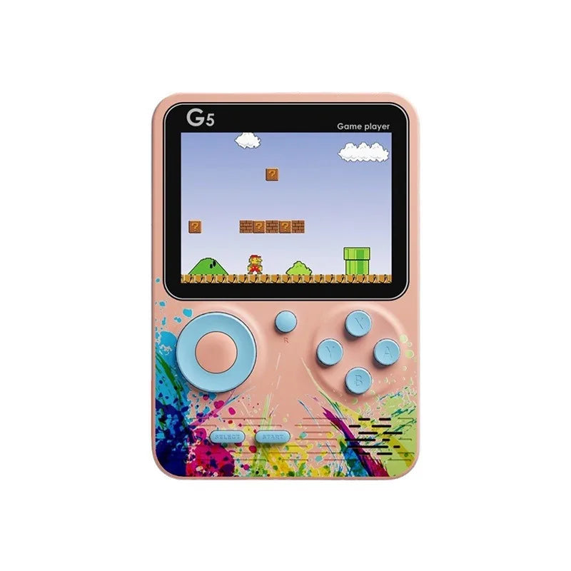 G5 handheld game console for children and students, nostalgic toy 500 in 1 gift, retro mini handheld game for two person combat