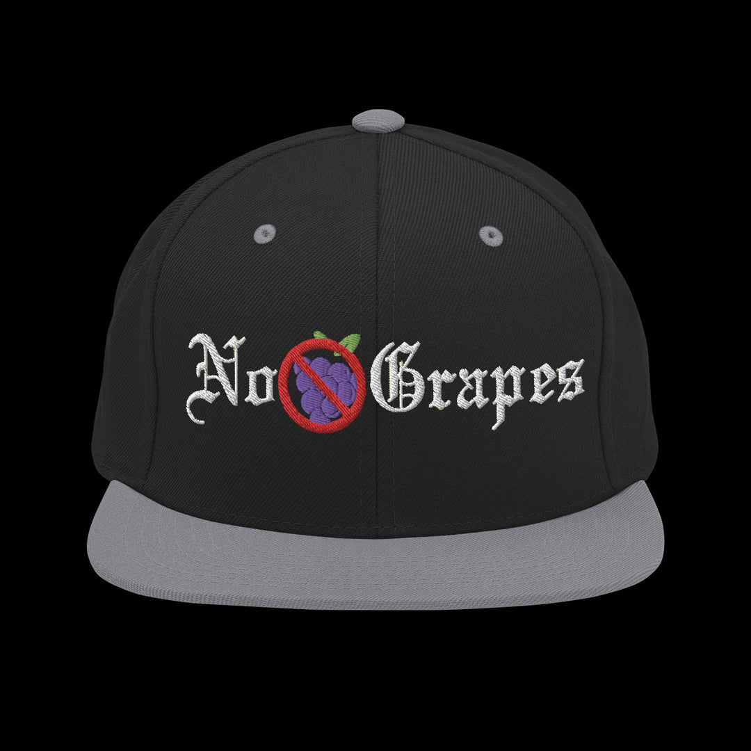 No Grapes Snapback Hat