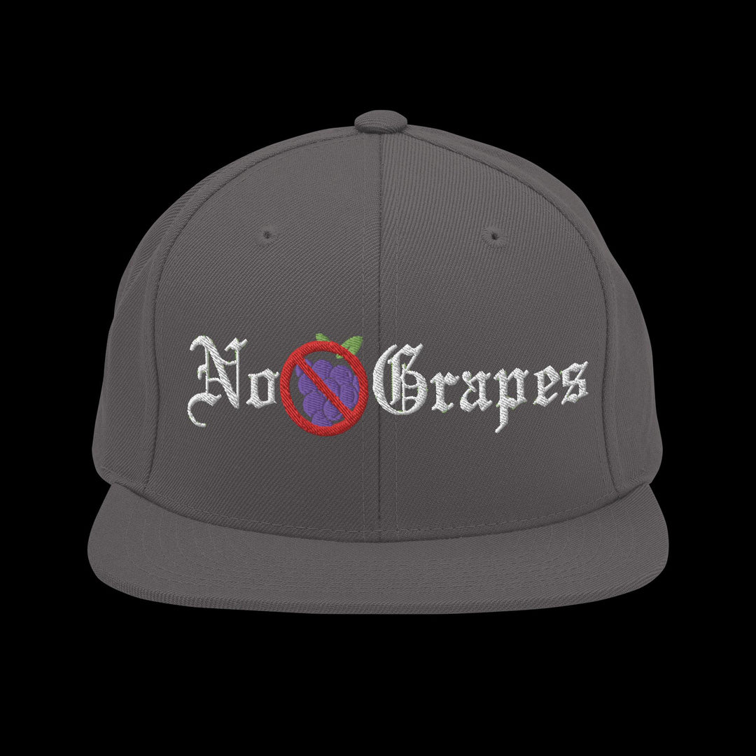 No Grapes Snapback Hat