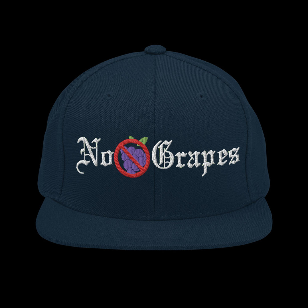 No Grapes Snapback Hat