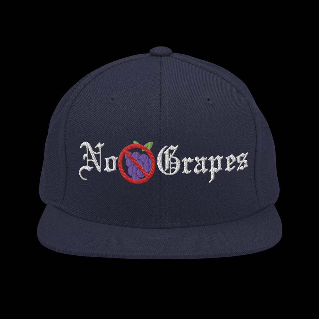 No Grapes Snapback Hat