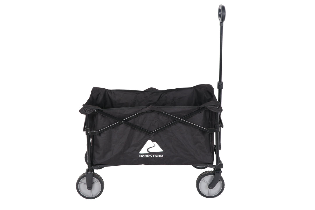 Ozark Trail Multi-Purpose Big Bucket Cart, Black Wagon, 24 inches in H