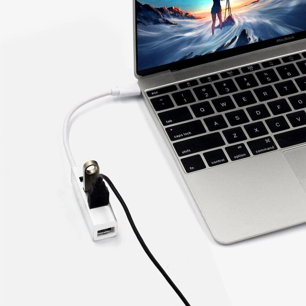 High-Speed Universal USB Hub 4 Port USB 2.0 Hub with Cable