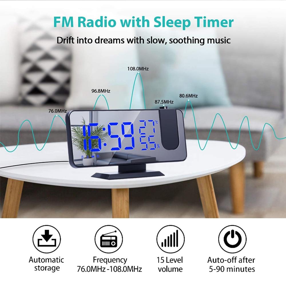 LED Digital Projection Alarm Clock