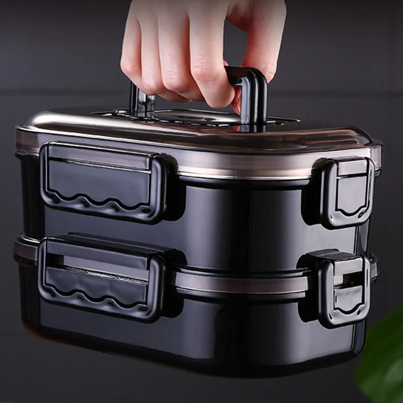 Lunch Box for Kids School Children Stainless Steel Bento Box Japanese Style Office Worker Portable Lunchbox Microwave Tableware