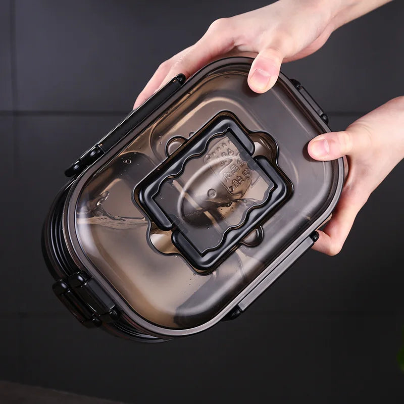 Lunch Box for Kids School Children Stainless Steel Bento Box Japanese Style Office Worker Portable Lunchbox Microwave Tableware