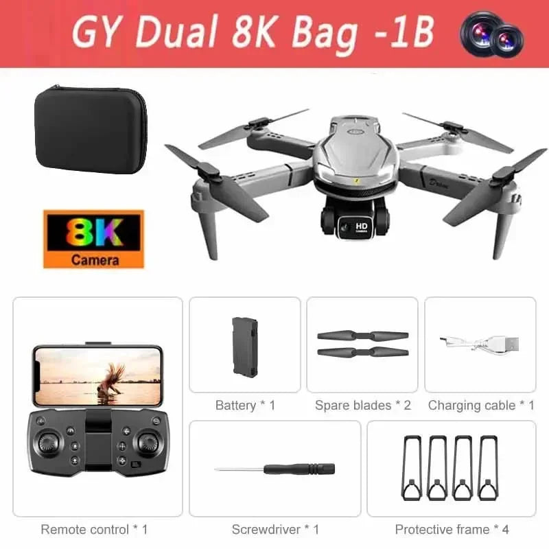 For Xiaomi Mini V88 Drone 8K 5G GPS Professional HD Aerial Photography Remote Control Aircraft HD Dual Camera Quadcopter Toy UAV