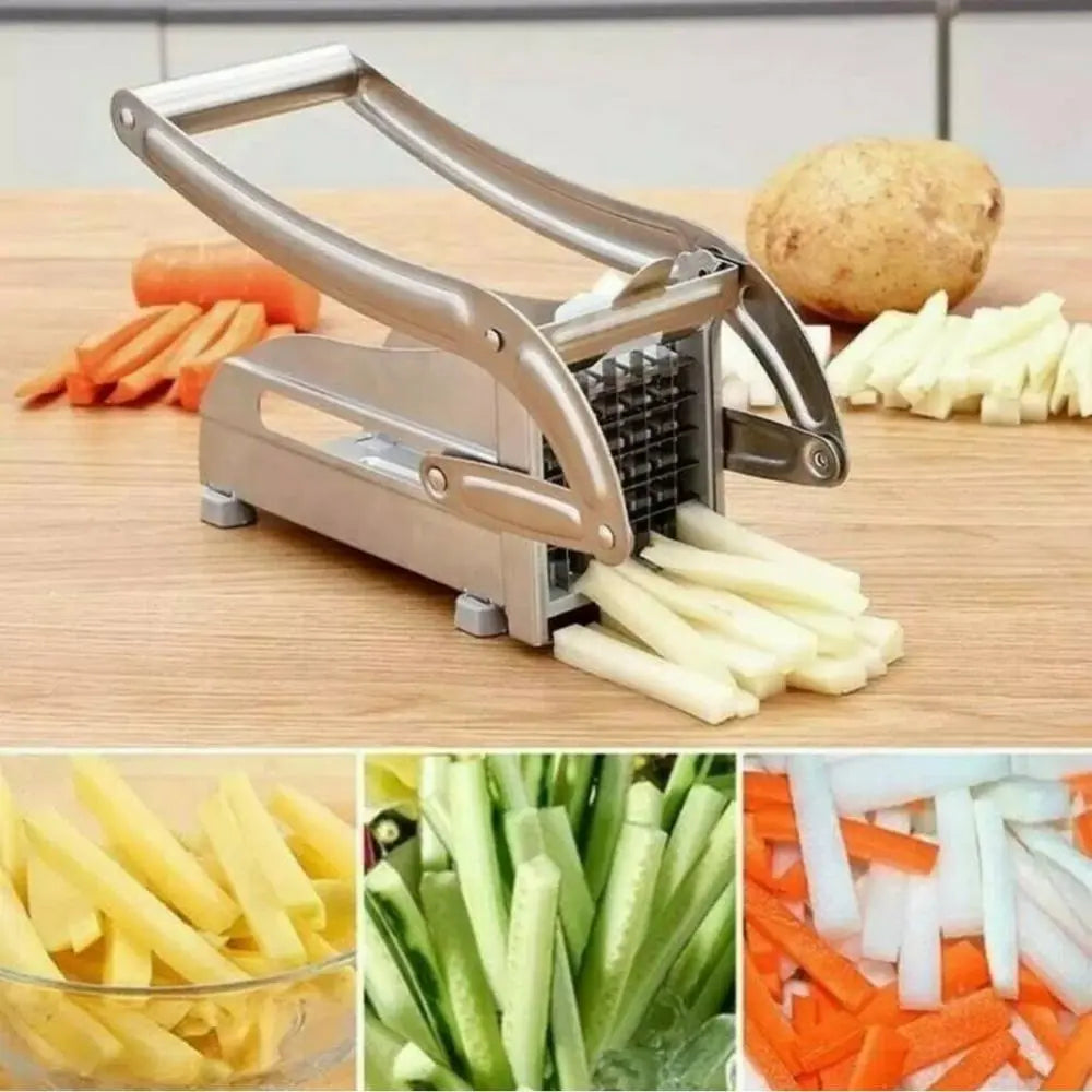 Manual Potato Cutter Convenient Multi-function French Fries Stainless Steel Potato Vegetable Slicer Shredder Dicer For Kitchen