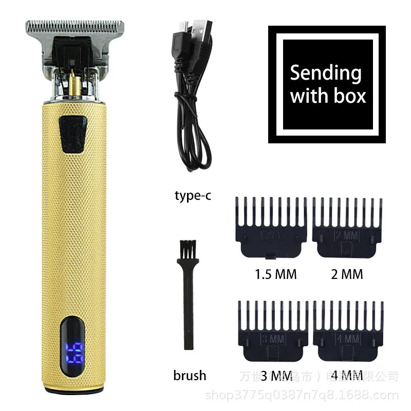 T9 Hair Clipper Professional Electric Shaver Men's Hair Clipper USB Rechargeable Hair Trimmer For Men Oil Head Beard Razor