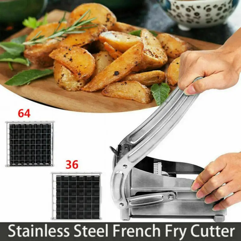 Manual Potato Cutter Convenient Multi-function French Fries Stainless Steel Potato Vegetable Slicer Shredder Dicer For Kitchen