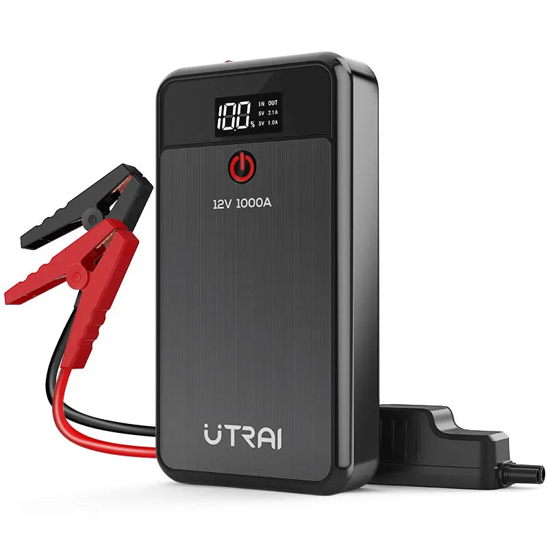 UTRAI Car Jump Starter 1000A Battery Charger 8000mAh Emergency Power Bank Booster with LED Lighting Starting Device for 12V Cars