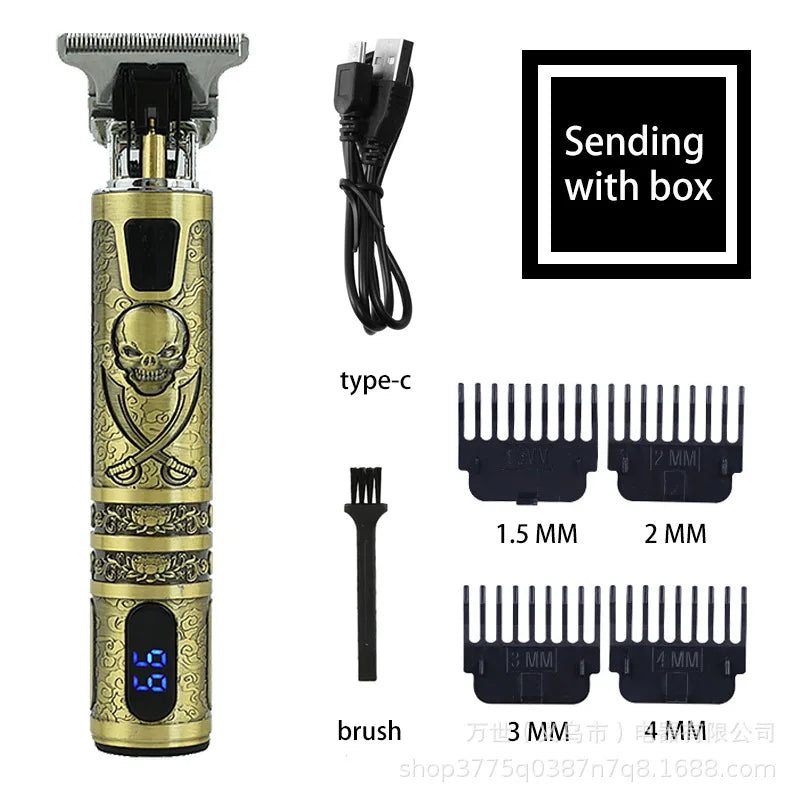 T9 Hair Clipper Professional Electric Shaver Men's Hair Clipper USB Rechargeable Hair Trimmer For Men Oil Head Beard Razor