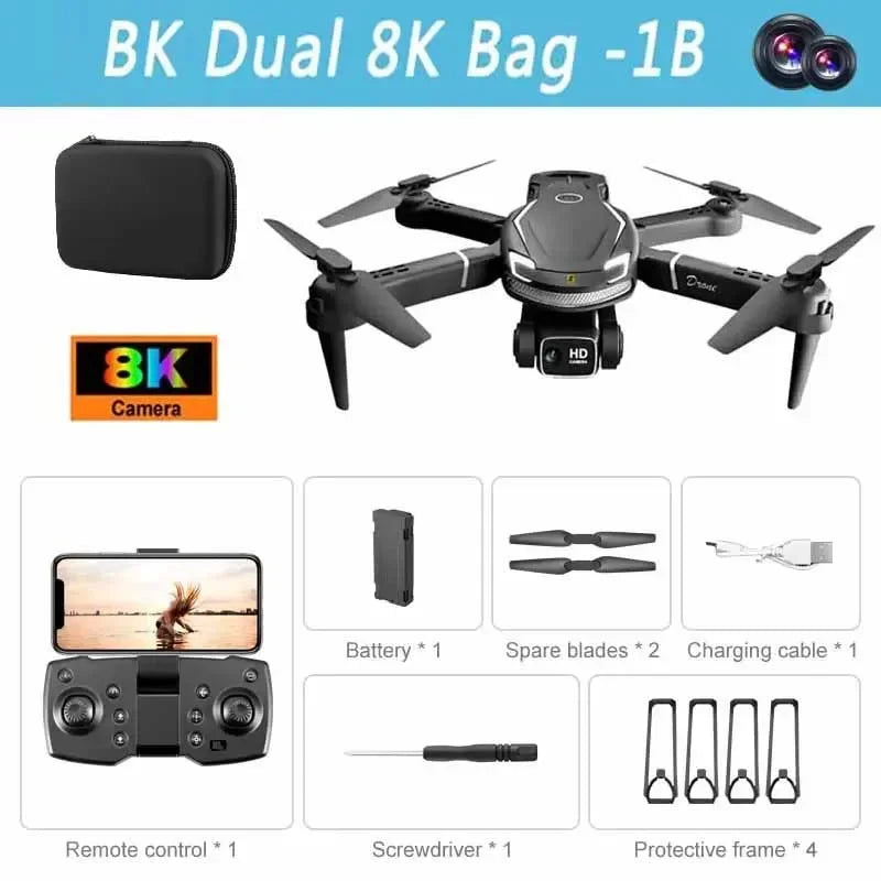 For Xiaomi Mini V88 Drone 8K 5G GPS Professional HD Aerial Photography Remote Control Aircraft HD Dual Camera Quadcopter Toy UAV