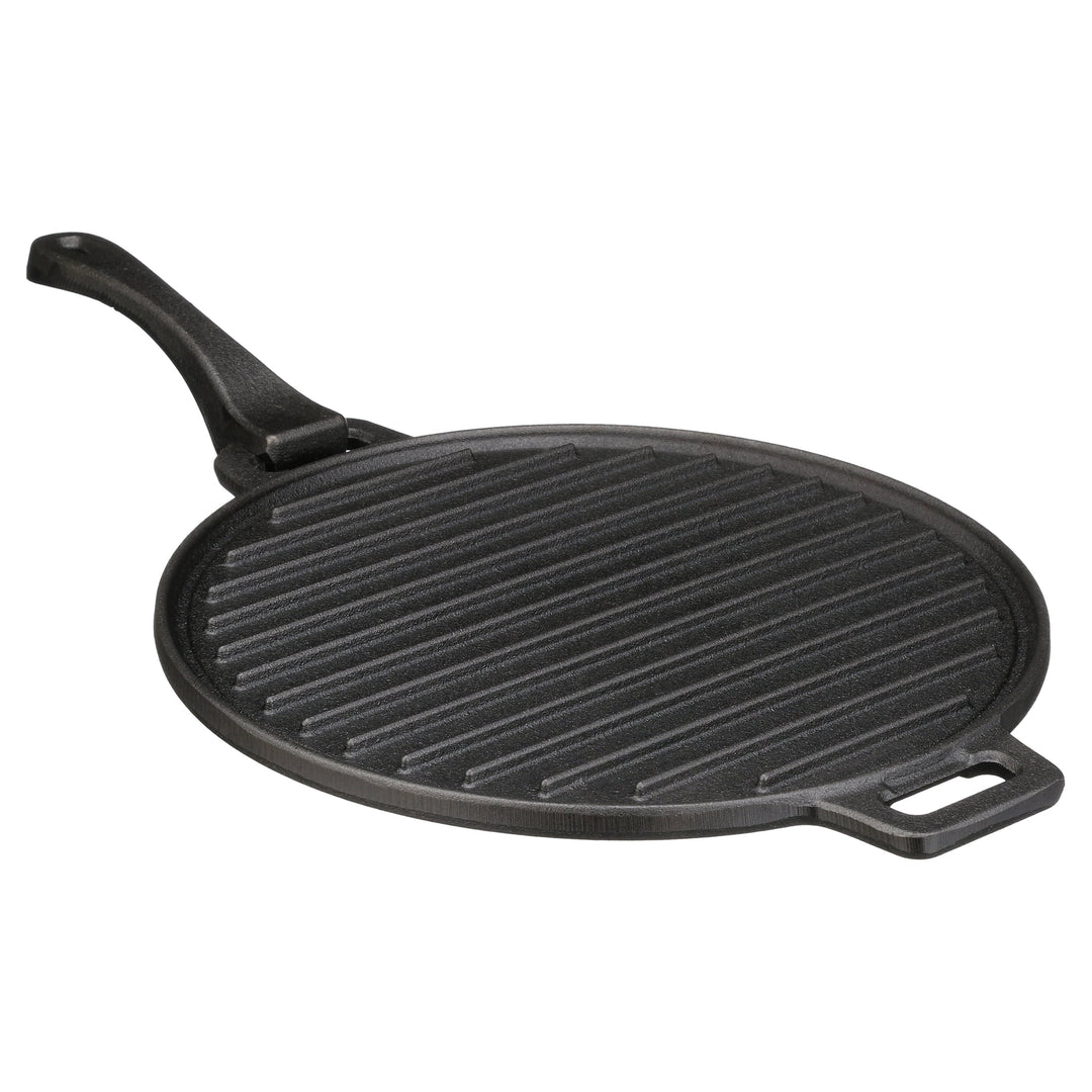 Ozark Trail 4-Piece Cast Iron Skillet Set with Handles and Griddle, Pr