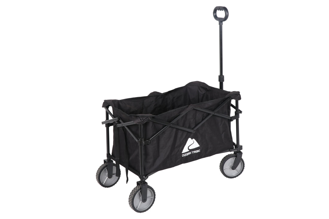 Ozark Trail Multi-Purpose Big Bucket Cart, Black Wagon, 24 inches in H