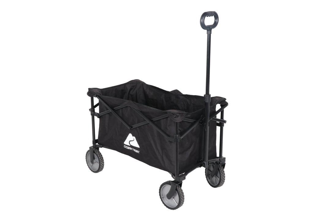 Ozark Trail Multi-Purpose Big Bucket Cart, Black Wagon, 24 inches in H